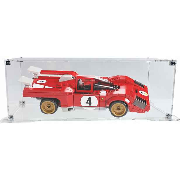 Vitrína s podstavcem Drewlandia pro sadu Lego 76906 1970 Ferrari 512 M