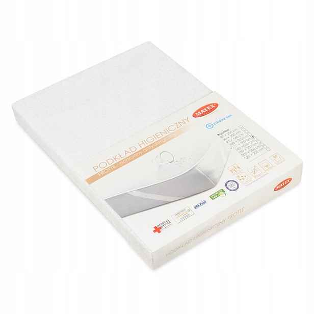 Hygienická podložka 160x200 nepromokavá froté bílá