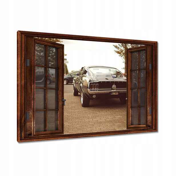 Obrázky 90x60 Ford Mustang Černobílé