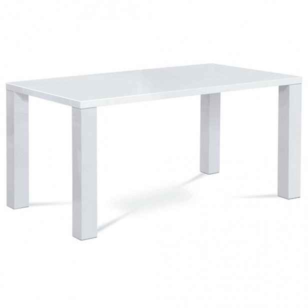 Jídelní stůl Autronic 160x90 cm bílá MDF AT-3008 WT