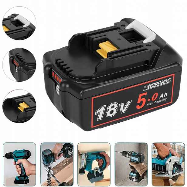 18V 5 Ah Akumulátor, lithium-iontový akumulátorový nástroj