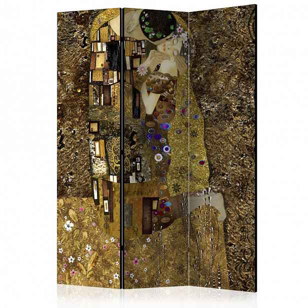 Paraván Golden Kiss Dekorhome 135x172 cm (3-dílný)
