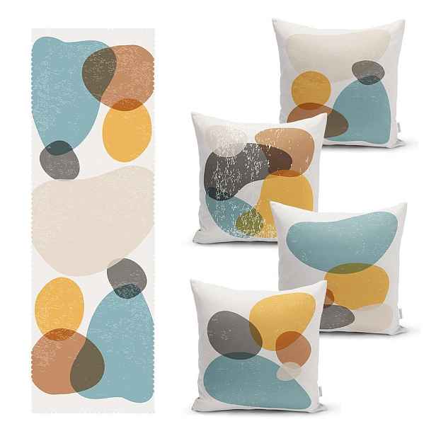 Set povlaků na polštář a běhounu 5 ks – Mila Home