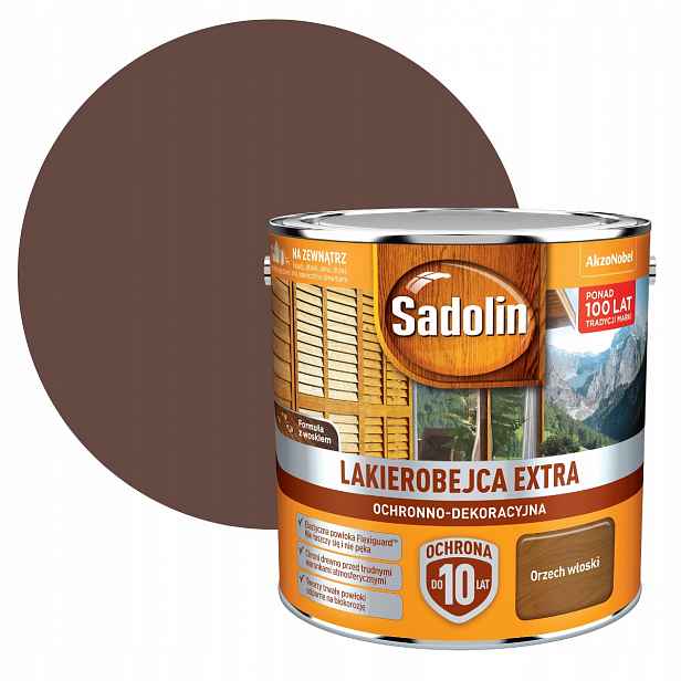 Sadolin Extra 2,5 L Lakový Obal Na Vlašský Ořech