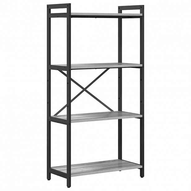 vidaXL Knihovna 60 x 30 x 120 cm Kompozitní dřevo Šedá sonoma