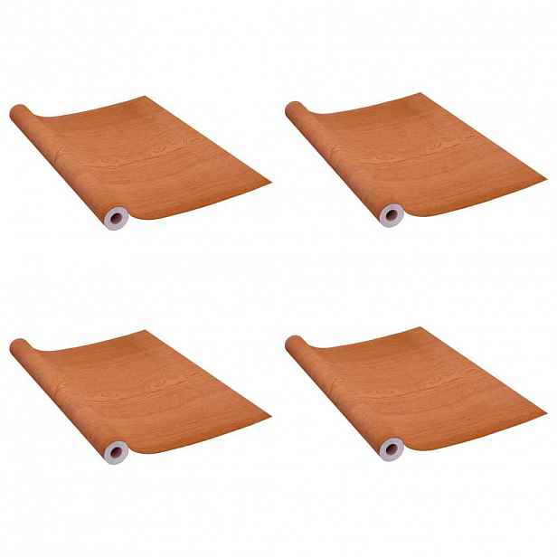 vidaXL Samolepící tapety na dveře 4 ks světlý dub 210 x 90 cm PVC