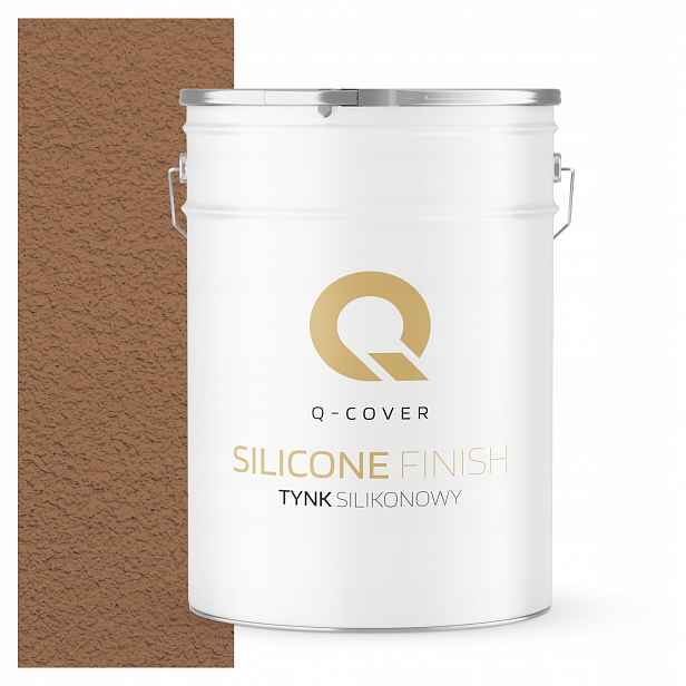 Silikonová Fasádní Omítka Hnědá Teplá F576 25 Kg Granulace 2.0 mm