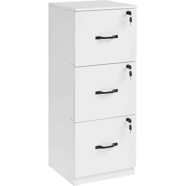 SONGMICS Vysoký kancelářský kontejner Vasagle Oli 41 cm bílý