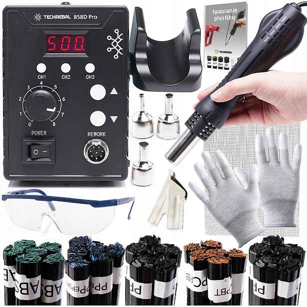 Svářečka Plastů Techrebal 858D, Sada Plastů Techrebal