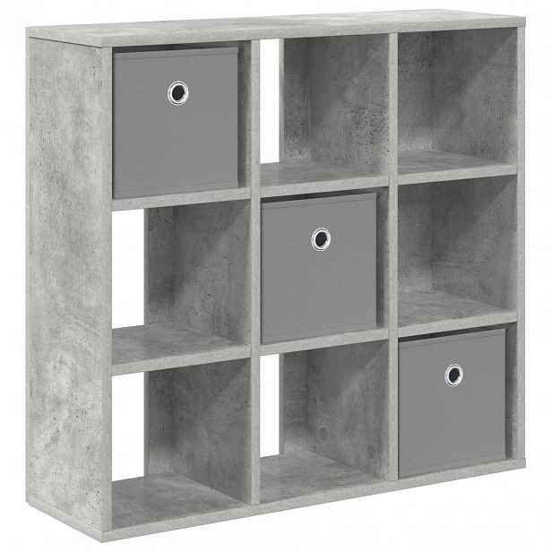 vidaXL Servírovací skříň Betonově šedá 73,5 x 24 x 69,5 cm