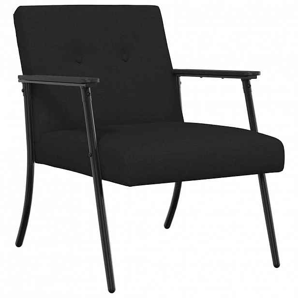 vidaXL křeslo Černá textil
