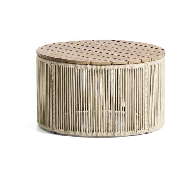 Kulatý zahradní konferenční stolek s deskou z akácie ø 60 cm Dandara – Kave Home