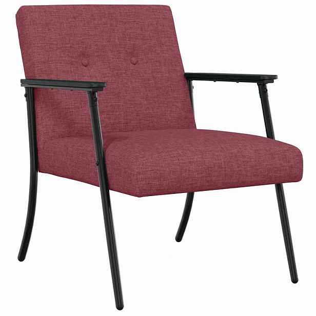 vidaXL křeslo Víno Červené textil
