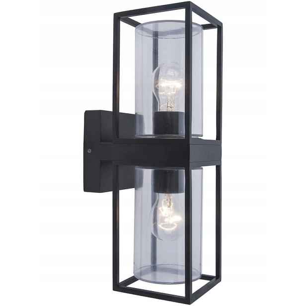 Fasádní lampa venkovní nástěnné Flair černá 40W IP44 Lutec