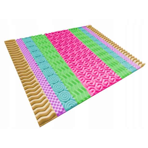 Masážní vrchní matrace 80x200, vrchní matrace 6cm Topper H3