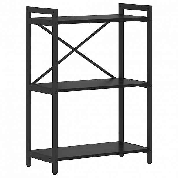 vidaXL Knihovna 60 x 30 x 85 cm Kompozitní dřevo Černý dub