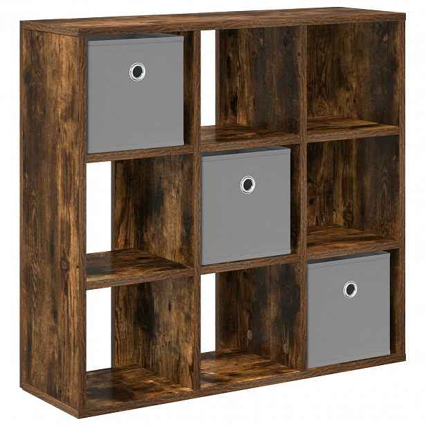 vidaXL Servírovací skříň Kouřový dub 73,5 x 24 x 69,5 cm