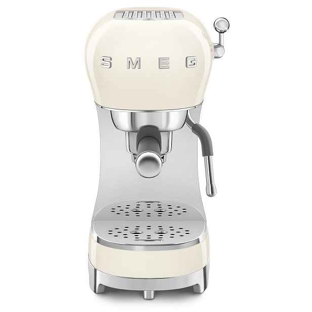 Smeg Pákový kávovar na espresso/cappucino ECF02, 50's Retro Style, krémová ECF02CREU