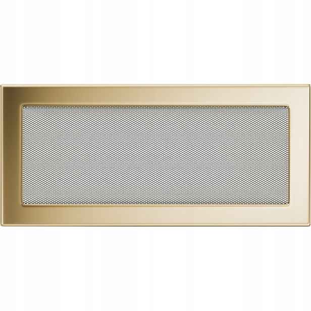Ventilační mřížka do krbu 17x37 pozlacená