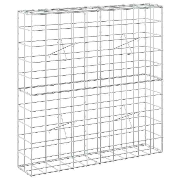 vidaXL Gabion s drátem 5 mm a síťkou 10x10 cm 100x20x100 cm