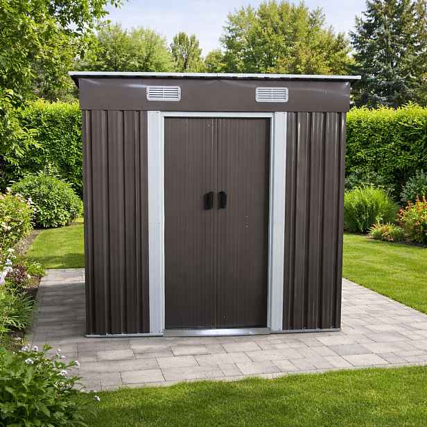 Zahradní domek BestBerg BBSH-406G / 2,25 m² / 121 x 194 x 192 cm / šedá
