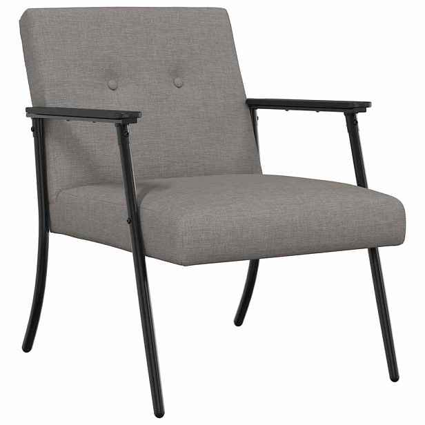 vidaXL křeslo Taupe textil