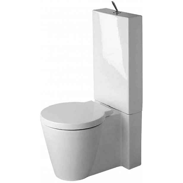Duravit Starck 1 - Stojící WC kombi mísa, bílá 0233090064