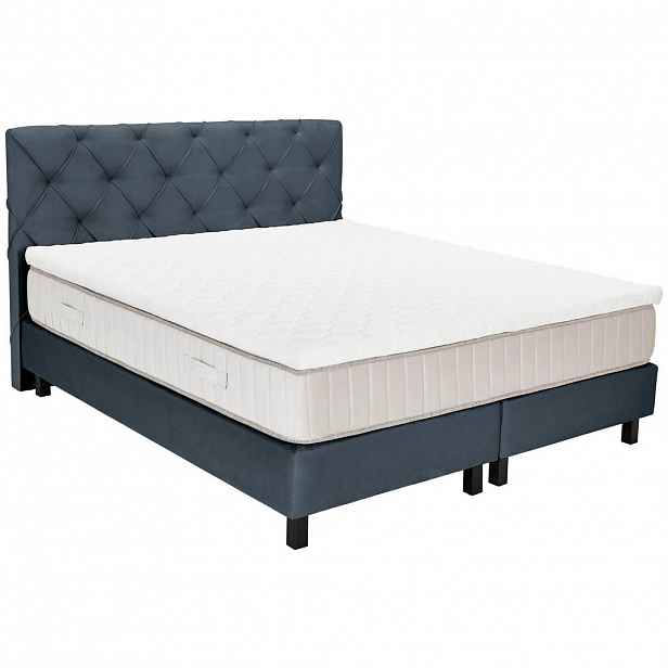 Esposa POSTEL BOXSPRING, 180/200 cm, tmavě šedá