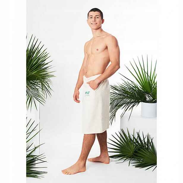 Froté kilt s kapsou vázaný Oeko-tex Yeye Made in Nature S/m Ecru