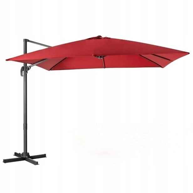 Klasický deštník Costway červený 300 x 273 cm