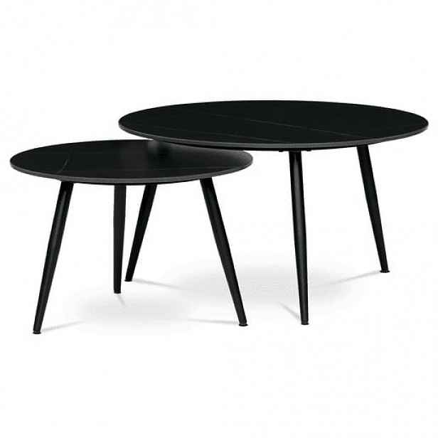 Konferenční stolek Autronic 80x80 cm černá keramika AHG-403 BK