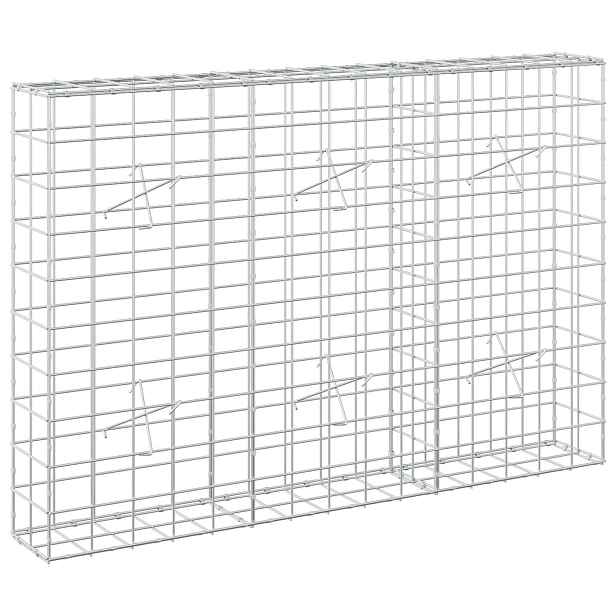 vidaXL Gabion s drátem 5 mm a síťkou 10x10 cm 150x20x100 cm