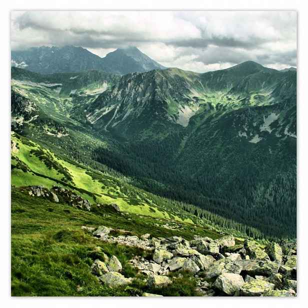 Plakáty 140x140 Tatry Polské hory Pohled