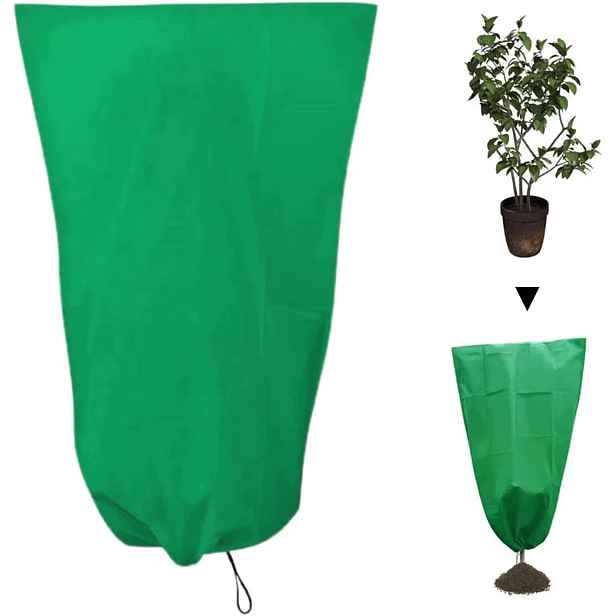 2x Ochranná Kapuce Pro Rostliny Na Zimu Flizelina Netkaná 60 x 80 cm Sáček 70 g