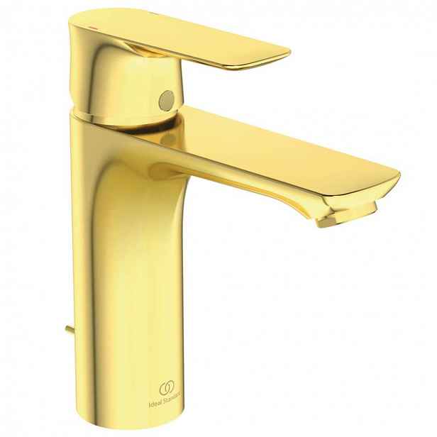 Ideal Standard Connect Air - Umyvadlová baterie Grande s výpustí, Brushed Gold A7053A2