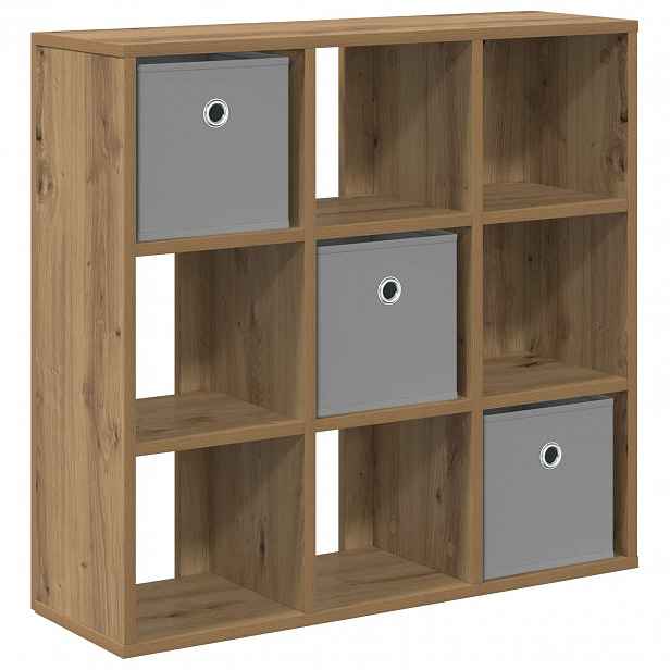 vidaXL Servírovací skříň Artisanový dub 73,5 x 24 x 69,5 cm