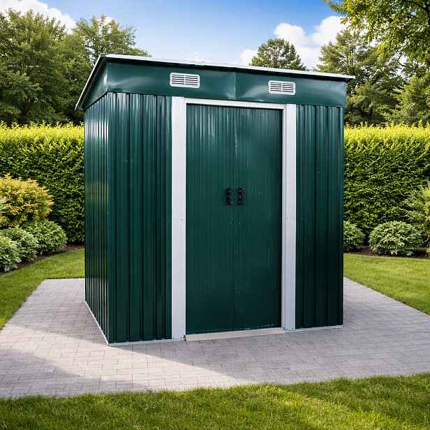 Zahradní domek BestBerg BBSH-406GN / 2,25 m² / 121 x 194 x 192 cm / zelená