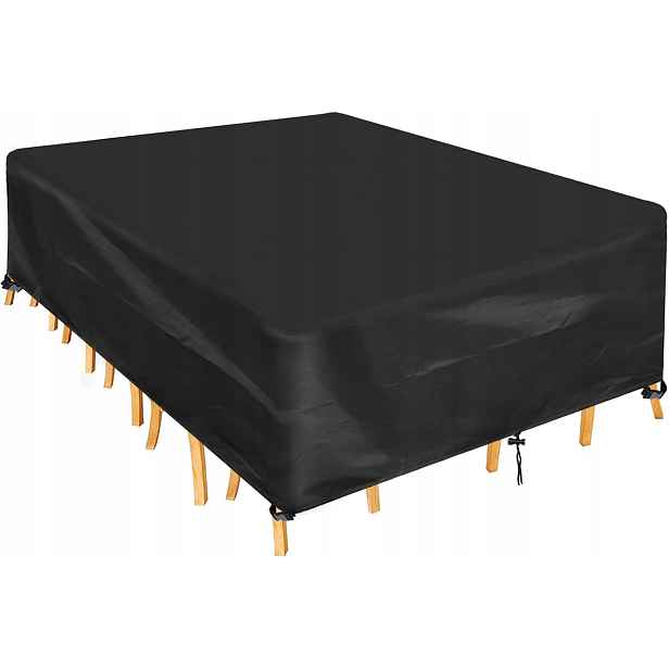 Zahradní potah na sadu 350 x 260 x 90 cm černý