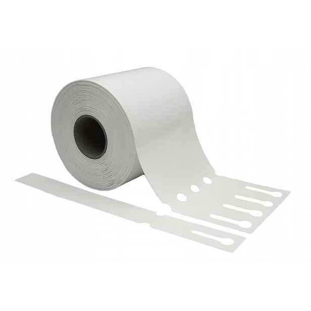 Smyčkové zahradnické/sadové etikety Bílé 254x25mm(25x254) 500ks