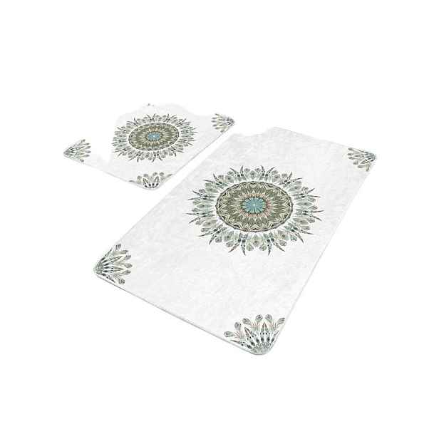 Bílé koupelnové předložky v sadě 2 ks 60x100 cm – Mila Home
