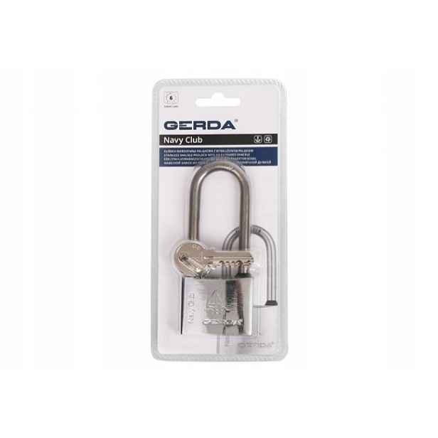 Gerda Navy Club Kcnp 50H80 – Nerezový visací zámek 50 mm Blistr