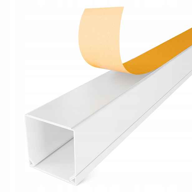 Kabelový kanál Pvc lišta 25x16 mm 20x1 m kabelový žlab Bílý samolepící