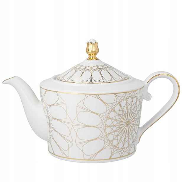 Konvice Ćmielów 1100 ml Jenny Solaris Bílý porcelán