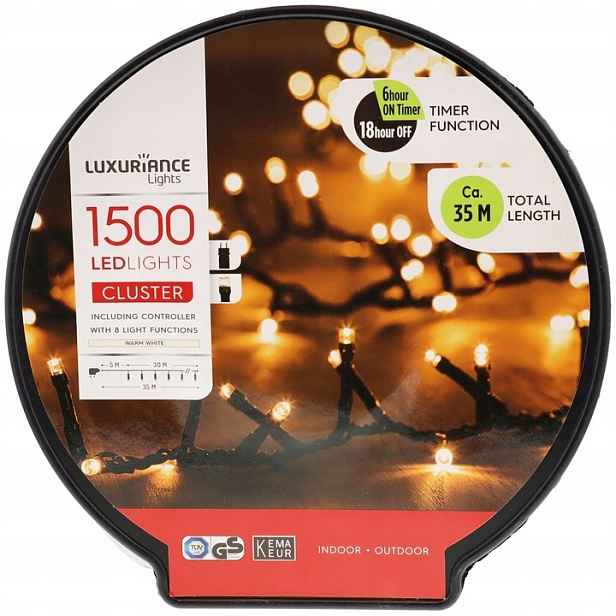 Vánoční řetěz světýlka 1500 Led 35m venkovní