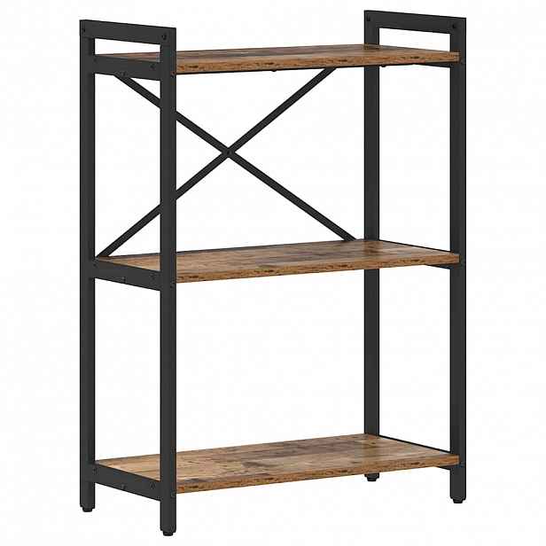 vidaXL Knihovna 60 x 30 x 85 cm Kompozitní dřevo Staré dřevo