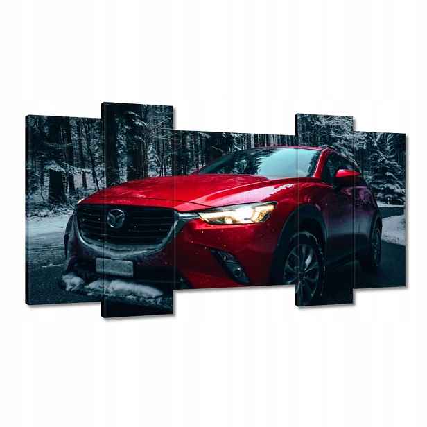 Obrazy 120x65 Červená Mazda Auto