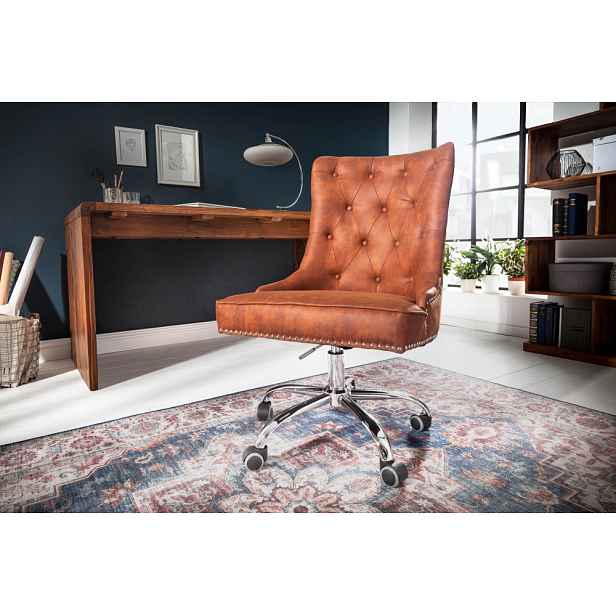 Chesterfield kancelářské křeslo KELEOS Dekorhome