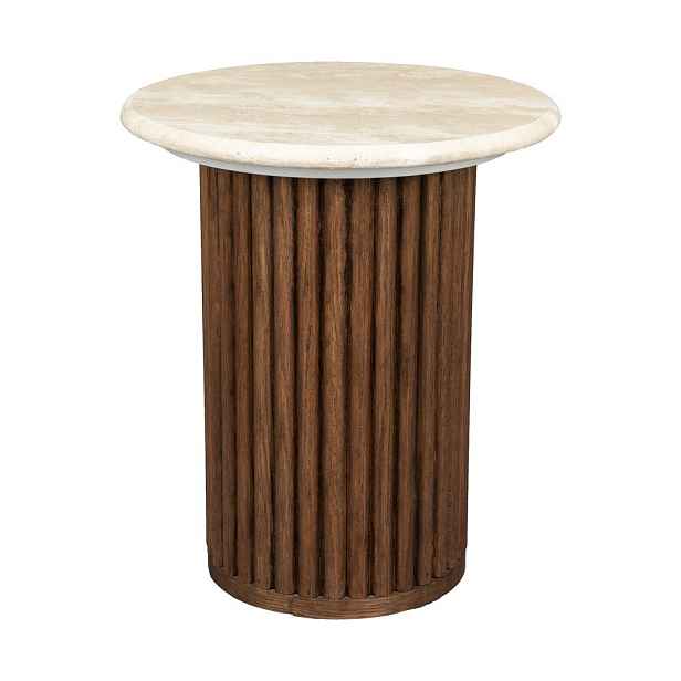 Kulatý odkládací stolek s deskou z kamene ø 35 cm Arda – Dutchbone