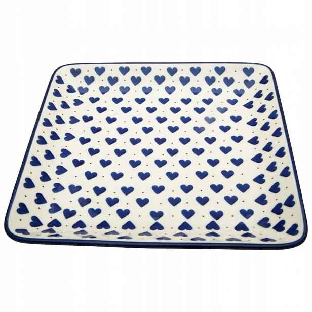 Miska 21 cm Ceramika Artystyczna Bolesławiec dek 0570A Srdce Ciszewska