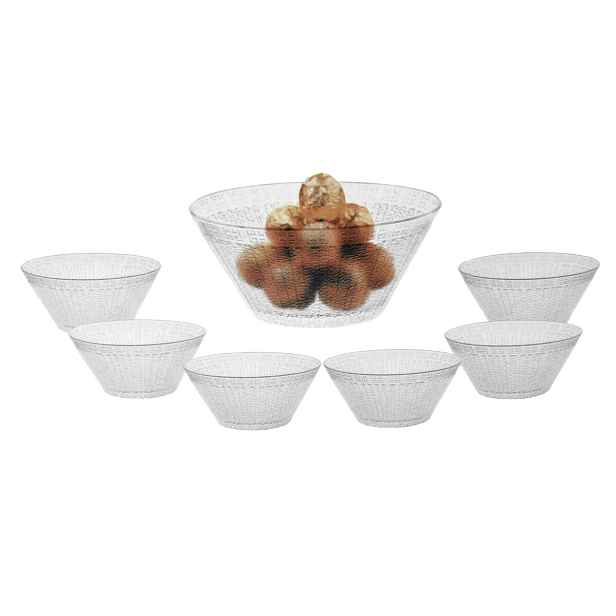 PROHOME - Sada 7-dílná 1 x misa 800ml a 6 x miska kompótová 280ml